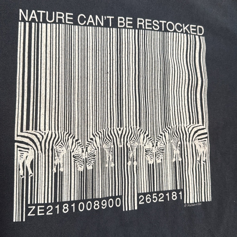 90’s Zebra Human-i-Tees Vintage T-Shirt - Picture 2 of 5